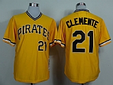 Pittsburgh Pirates #21 Roberto Clemente Throwback 1971 Yellow Jerseys,baseball caps,new era cap wholesale,wholesale hats