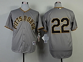 Pittsburgh Pirates #22 Andrew McCutchen Gray 1953 Throwback Jerseys,baseball caps,new era cap wholesale,wholesale hats