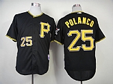 Pittsburgh Pirates #25 Polanco Black Jerseys,baseball caps,new era cap wholesale,wholesale hats