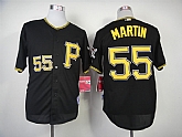 Pittsburgh Pirates #55 Martin Black Jerseys,baseball caps,new era cap wholesale,wholesale hats