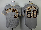 Pittsburgh Pirates #58 Cumpton Gray Jerseys,baseball caps,new era cap wholesale,wholesale hats