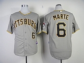 Pittsburgh Pirates #6 Starling Marte Gray Jerseys,baseball caps,new era cap wholesale,wholesale hats