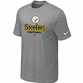 Pittsburgh Steelers Critical Victory light Grey T-Shirt,baseball caps,new era cap wholesale,wholesale hats