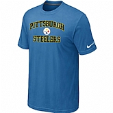 Pittsburgh Steelers Heart & Soul light Blue T-Shirt,baseball caps,new era cap wholesale,wholesale hats