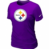 Pittsburgh Steelers Purple Women's Logo T-Shirt,baseball caps,new era cap wholesale,wholesale hats