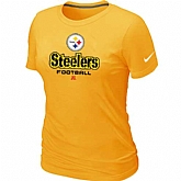 Pittsburgh Steelers Yellow Women's Critical Victory T-Shirt,baseball caps,new era cap wholesale,wholesale hats