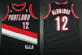 Portland Trail Blazers #12 LaMarcus Aldridge Revolution 30 Swingman Black Jerseys,baseball caps,new era cap wholesale,wholesale hats