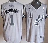 San Antonio Spurs #1 Tracy McGrady Revolution 30 Swingman 2013 Gray Jerseys,baseball caps,new era cap wholesale,wholesale hats