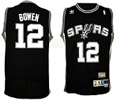 San Antonio Spurs #12 Bruce Bowen Black Throwback Swingman Jerseys,baseball caps,new era cap wholesale,wholesale hats