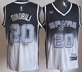 San Antonio Spurs #20 Manu Ginobili Black And Gray Fadeaway Fashion Jerseys,baseball caps,new era cap wholesale,wholesale hats