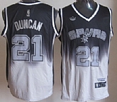 San Antonio Spurs #21 Tim Duncan Black And Gray Fadeaway Fashion Jerseys,baseball caps,new era cap wholesale,wholesale hats