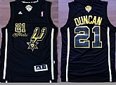 San Antonio Spurs #21 Tim Duncan Revolution 30 Swingman 2014 The Finals Black-Golden Jerseys,baseball caps,new era cap wholesale,wholesale hats