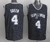 San Antonio Spurs #4 Danny Green Black Leopard Fashion Jerseys,baseball caps,new era cap wholesale,wholesale hats