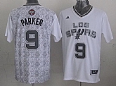 San Antonio Spurs #9 Tony Parker Revolution 30 Swingman 2014 Noche Latina White Jerseys,baseball caps,new era cap wholesale,wholesale hats