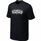 San Antonio Spurs Big & Tall Primary Logo Black T-Shirt,baseball caps,new era cap wholesale,wholesale hats