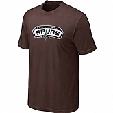 San Antonio Spurs Big & Tall Primary Logo Brown T-Shirt,baseball caps,new era cap wholesale,wholesale hats