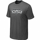 San Antonio Spurs Big & Tall Primary Logo D.Grey T-Shirt,baseball caps,new era cap wholesale,wholesale hats