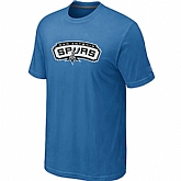 San Antonio Spurs Big & Tall Primary Logo L.Biue T-Shirt,baseball caps,new era cap wholesale,wholesale hats