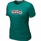 San Antonio Spurs Big & Tall Primary Logo L.Green Women's T-Shirt,baseball caps,new era cap wholesale,wholesale hats