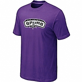San Antonio Spurs Big & Tall Primary Logo Purple T-Shirt,baseball caps,new era cap wholesale,wholesale hats