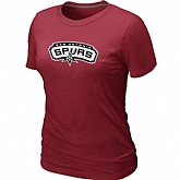San Antonio Spurs Big & Tall Primary Logo Red Women's T-Shirt,baseball caps,new era cap wholesale,wholesale hats