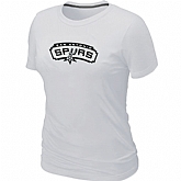 San Antonio Spurs Big & Tall Primary Logo White Women's T-Shirt,baseball caps,new era cap wholesale,wholesale hats