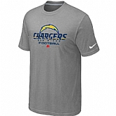 San Diego Charger Critical Victory light Grey T-Shirt,baseball caps,new era cap wholesale,wholesale hats