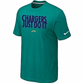 San Diego Charger Just Do It Green T-Shirt,baseball caps,new era cap wholesale,wholesale hats