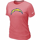 San Diego Charger Pink Women's Logo T-Shirt,baseball caps,new era cap wholesale,wholesale hats