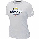 San Diego Charger White Women's Critical Victory T-Shirt,baseball caps,new era cap wholesale,wholesale hats