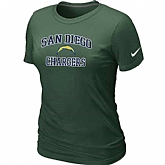 San Diego Charger Women's Heart & Soul D.Green T-Shirt,baseball caps,new era cap wholesale,wholesale hats