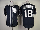 San Diego Padres #18 Carlos Quentin Navy Blue Jerseys,baseball caps,new era cap wholesale,wholesale hats