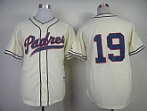 San Diego Padres #19 Tony Gwynn Cream 1948 Throwback Jerseys,baseball caps,new era cap wholesale,wholesale hats