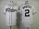 San Diego Padres #2 Manziel White Jerseys,baseball caps,new era cap wholesale,wholesale hats