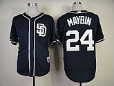 San Diego Padres #24 Cameron Maybin Navy Blue Jerseys,baseball caps,new era cap wholesale,wholesale hats
