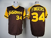 San Diego Padres #34 Fingers Brown Throwback Jerseys,baseball caps,new era cap wholesale,wholesale hats