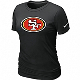 San Francisco 49ers Black Women's Logo T-Shirt,baseball caps,new era cap wholesale,wholesale hats