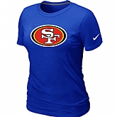San Francisco 49ers Blue Women's Logo T-Shirt,baseball caps,new era cap wholesale,wholesale hats