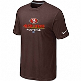 San Francisco 49ers Critical Victory Brown T-Shirt,baseball caps,new era cap wholesale,wholesale hats