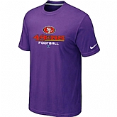 San Francisco 49ers Critical Victory Purple T-Shirt,baseball caps,new era cap wholesale,wholesale hats