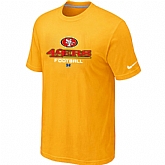 San Francisco 49ers Critical Victory Yellow T-Shirt,baseball caps,new era cap wholesale,wholesale hats