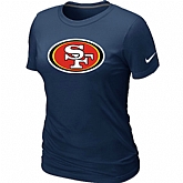 San Francisco 49ers D.Blue Women's Logo T-Shirt,baseball caps,new era cap wholesale,wholesale hats