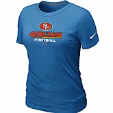 San Francisco 49ers L.blue Women's Critical Victory T-Shirt,baseball caps,new era cap wholesale,wholesale hats