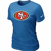 San Francisco 49ers L.blue Women's Logo T-Shirt,baseball caps,new era cap wholesale,wholesale hats