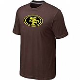 San Francisco 49ers Neon Logo Charcoal Brown T-shirt,baseball caps,new era cap wholesale,wholesale hats