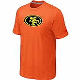 San Francisco 49ers Neon Logo Charcoal Orange T-shirt,baseball caps,new era cap wholesale,wholesale hats