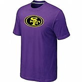 San Francisco 49ers Neon Logo Charcoal Purple T-shirt,baseball caps,new era cap wholesale,wholesale hats