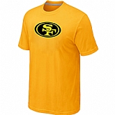 San Francisco 49ers Neon Logo Charcoal Yellow T-shirt,baseball caps,new era cap wholesale,wholesale hats