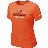 San Francisco 49ers Orange Women's Critical Victory T-Shirt,baseball caps,new era cap wholesale,wholesale hats