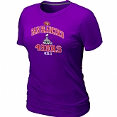 San Francisco 49ers Super Bowl XLVII Heart & Soul Purple Women's T-Shirt,baseball caps,new era cap wholesale,wholesale hats